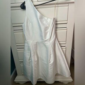 Lulus white one shoulder mini dress
